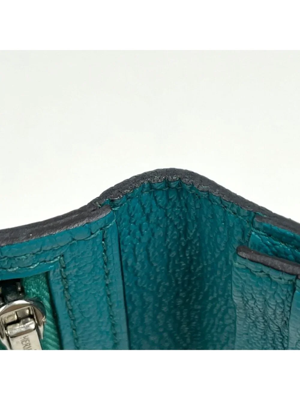 Hermes Bearn Souffle Wallet Chevre Malachite